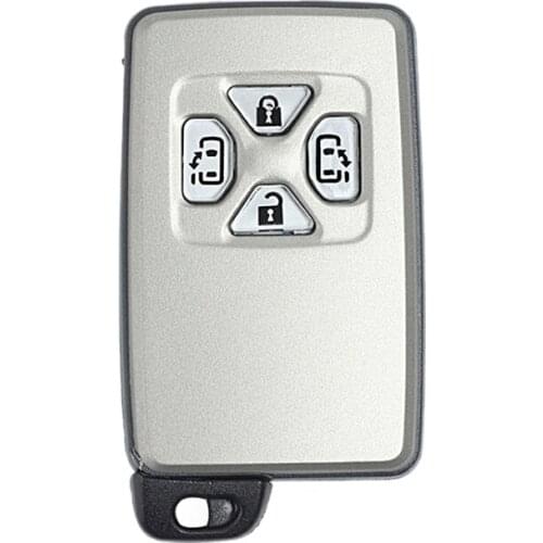 Car Smart Card Remote Car Key Shell Case Fob For Toyota Alphard Estima Vellfire