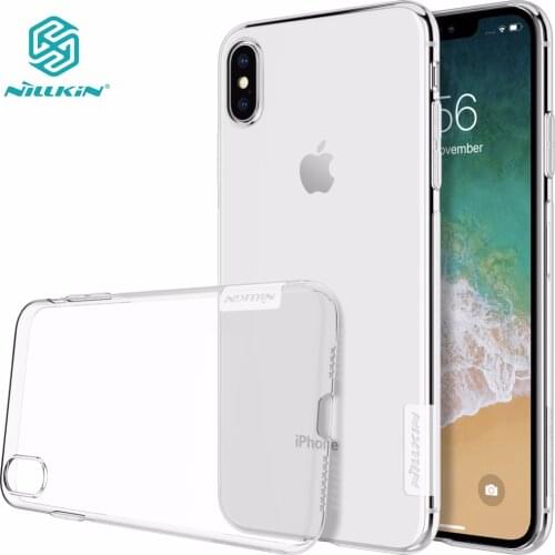 Case for iphone XS Max NILLKIN Nature TPU Transparent soft back cover case for iphone xs max x xr 11 pro