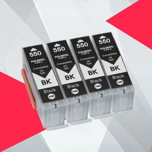 Black pgi550 pgi-550 ink cartridge for canon PGI 550 PIXMA IP7250 MG5450 MX925 MG5550 MG6450 MG5650 MG6650 MX725