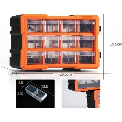 Tool case Wall-mounted Parts box tool box Classification Multi-grid drawer type Building blocks case Screw Component box