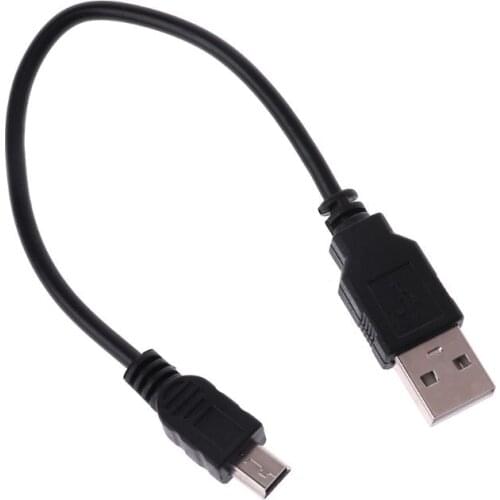 Data Charging Cable Cord Adapter USB 2.0 court A mâle vers mini 5 broches B Data Câble cordon adaptateur