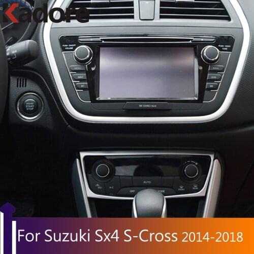 For Suzuki Sx4 S-Cross SX4 Crossover 2018 2017 2016 2015 2014 Matte Center Control Panel Cover Trim Interior Car Accessories