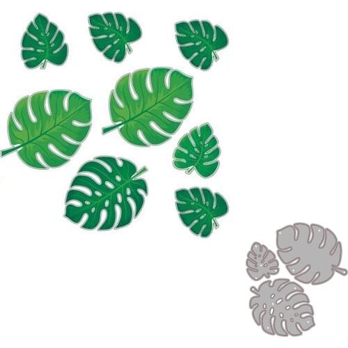 3Pcs Leaf Frame Metal Cutting Dies Craft Die Scrapbooking Dies Cut Stamps Decor Embossing Stencils Cards Making New Dies