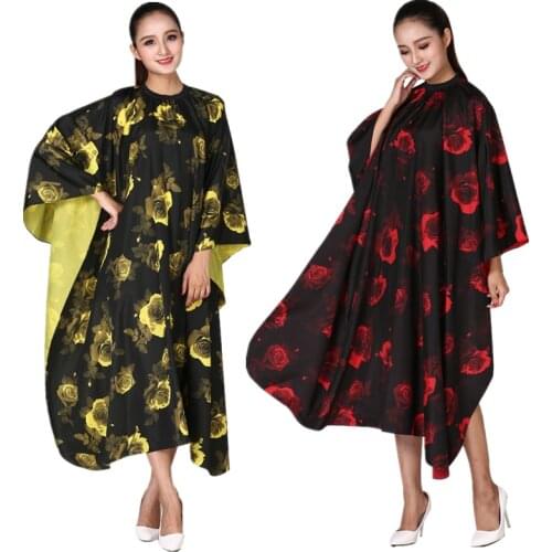 Salon Professional Hairdressing Cape Hairdresser Hair Cutting Perm Styling Apron Peony Flower Waterproof Barber Haircut Capes