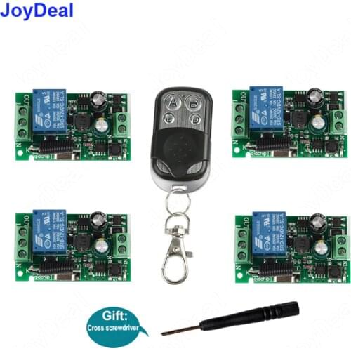 AC 220V Bedroom Lamp LED Bulb Remote Control Switch Remote Transmitter Wireless RF Light Switch ASK 433Mhz Smart Home Switch DIY