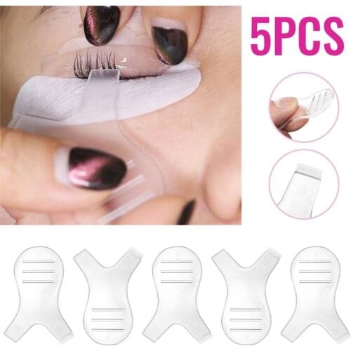 5Pcs/Set Plastic Y Shape False Eyelash Brush Make Up Clean Up Wands Applicator For Eyelash Perming Curler Eyrlashes Extension