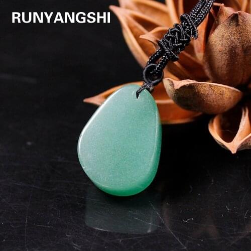 1PC Natural Aventurine Quartz crystal Pendant Mineral Jewelry Couple Decoration Christmas & DIY Gifts Accessories
