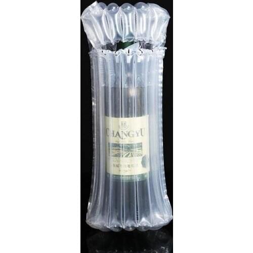 PE Air Dunnage Bag Air Filled Protective Wine bottle Wrap Inflatable Air Cushion Column Wrap Bags with a free pump SN2229