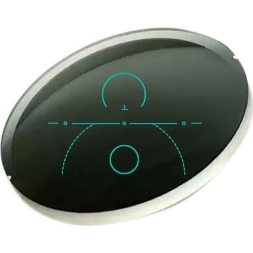 Polarized Progressive Lenses for Sunglasses black/brown/green