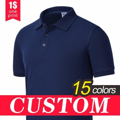 Custom Polo Shirt Family Look with Own Logo by Embroidery/Digital/ Silk Printing to Men Clothing Short Sleeve Top Couple Clothes