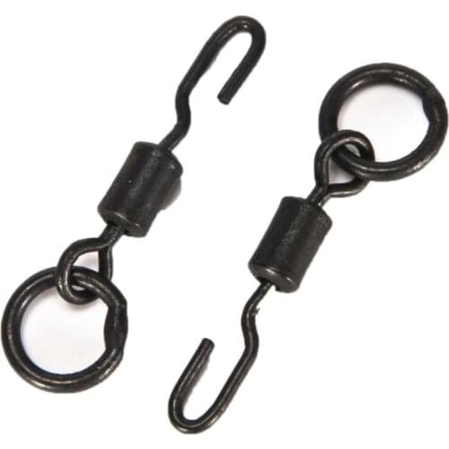 Spinner Swivels Size UK1# For Ronnie Rigs Carp Fishing End Tackle Quick Change Sea Tackle Accessorie