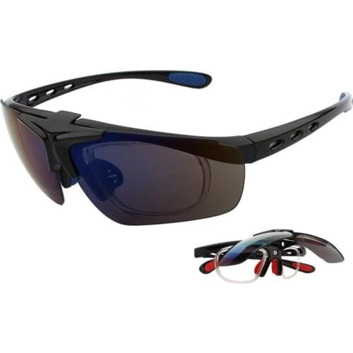 UV Protection Fishing Glasses with Flip Up Lens Men Women Outdoor Windproof Sandproof Climbing Hiking Camping Cycling Sunglasses