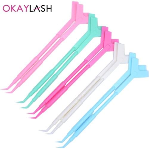 OKAYLASH Newest 10pcs/Lot Long Eyelash Perming Rod Lash Extension Perm Stick Y Brush Comb Eyelashes Lifting Curler