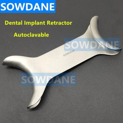 Dental Orthodontic Double Ends Lip & Cheek Retractor Orthodontic Teeth Whitening Mouth Opener Autoclavable Stainless Steel