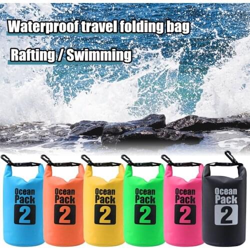 Pvc Waterproof Bag Outdoor Swimming Bag Diving Compression Storage Dry Bag For Man Women Kayaking Sport Travel Backpack #P2