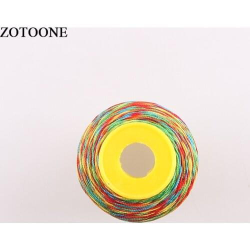 ZOTOONE 500D Embroidery Polyester Thread Embroidery Machine Thread For Beads Craft Quilting Supplies Handmade Sewing Floss D
