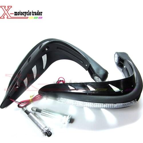 Motorcycle Hand Guards Light Motorbike Hand Guards Handguard Handlebar Protector LED Light Car String New Universal