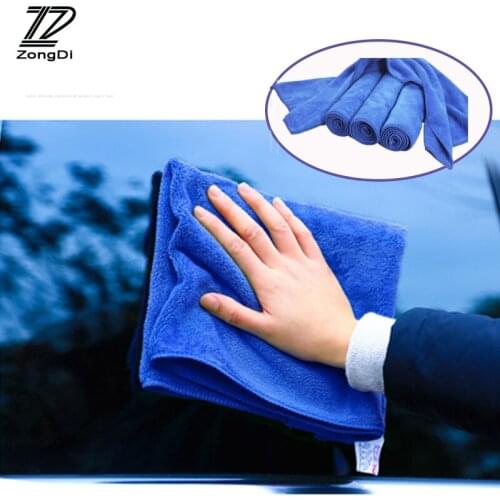 ZD 1Pc Car washing towel Superfine fiber Car clean tools for Renault duster Lada granta VW passat b6 Audi a4 b6 a3 accessories