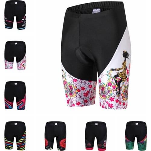 Teleyi Coolmax 5D Gel Pad Cycling Shorts Women Shockproof MTB Bicycle Shorts Pro Team Road Bike Shorts Tight culotte ciclismo