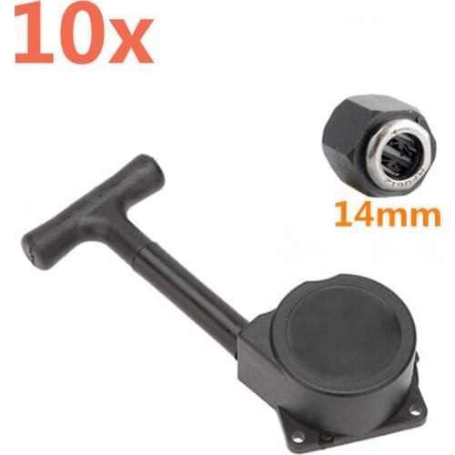Wholesale 10Set/Lot HSP R020 Pull Starter with R025 14mm Hex-way Bearing For Hex VX 18 16 21 Nitro Engine Parts Himoto Redcat