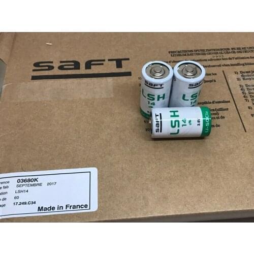 10pcs/lot SAFT LSH14 Size C 3.6V 58000mAh Lithium LSH 14 Battery Non-rechargeable PLC Batteries Made in France