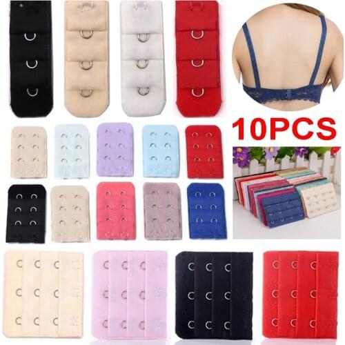 10Pcs 1 2 3 4 Hooks Bra Extenders Strap Extension Women Intimates Lengthened Bra Hook Extenders Womens Accessoires