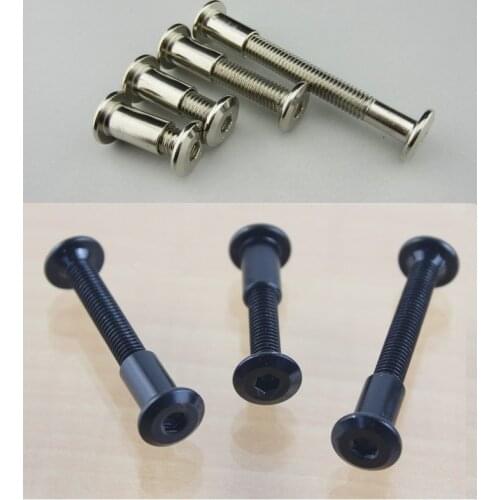 50Pcs/Lot Hex Socket Flat Head Male and Female Screw Fasteners Inter Screw shaft coupling
