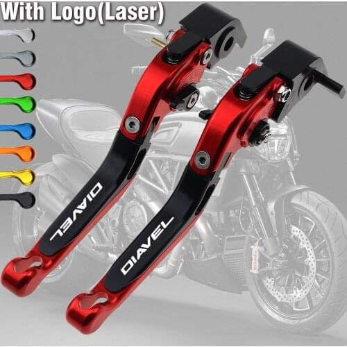 CNC Aluminum Motorcycle Adjustable Foldable Extendable Brakes Clutch Levers for Ducati DIAVEL Diavel 2011 2012 2013 2014 2015