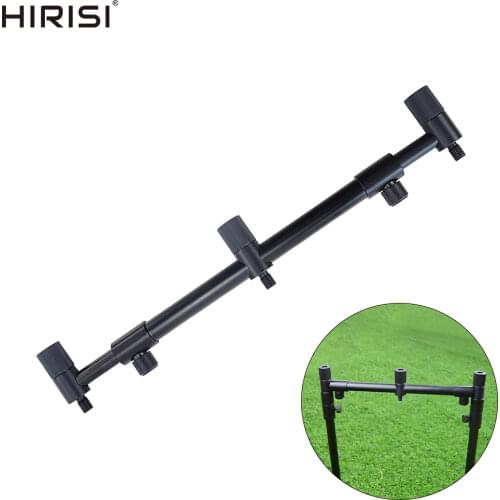 Aluminium Carp Fishing Buzz Bars Telescopic Rod Holder Support For 3 Fishing Rods