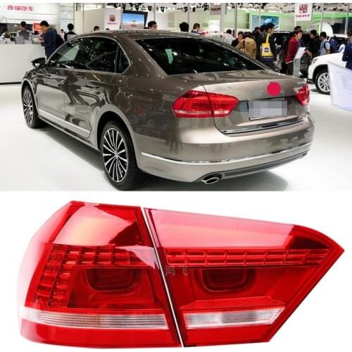 For Volkswagen Passat rear tail light assembly 2011 2012 2103 2014 2015 reversing light turn signal brake lamp cover