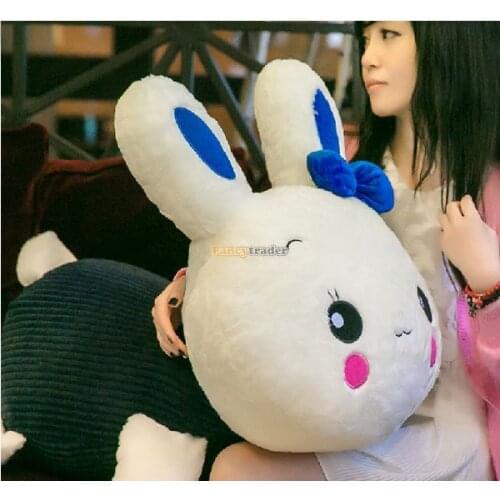 Fancytrader 30'' / 75cm Cute Big Stuffed Soft Plush Giant Cute Lying Rabbit Bunny Toy, 2 Colors Available, Free Shipping FT50837