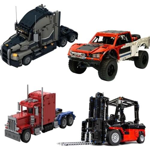 MOC City SUV Car Pickup Truck Building Blocks High-tech Series Engineering Transport Vehicle DIY Education Toys For Boy Gift