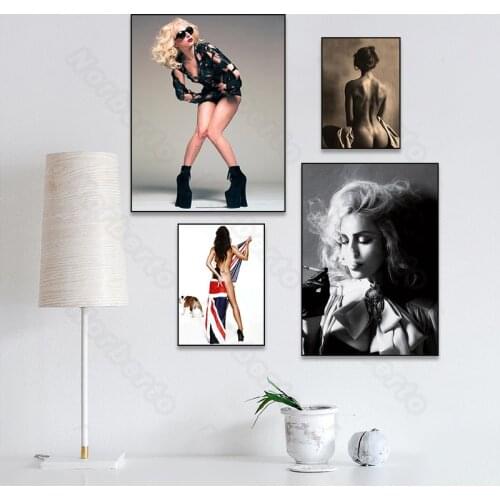 Modern Style Canvas Painting Poster Print Semi-Nude Sexy Women Vintage Cool Girls for Home Rooms Restroom Wall Art Decoration