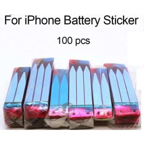 100pcs Battery Adhesive Sticker For iPhone XS Max XSM XR X 8 7 6 6S Plus 5S SE 5C 5 4S 4 Anti-Static Glue Tape Strip Tab