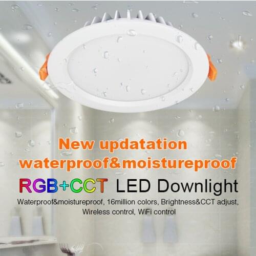 MiBoxer LED Downlight WiFi Smart APP Dimming Round Square Spot Light 6W 9W 12W RGB+CCT Light Work With Alexa Google Home