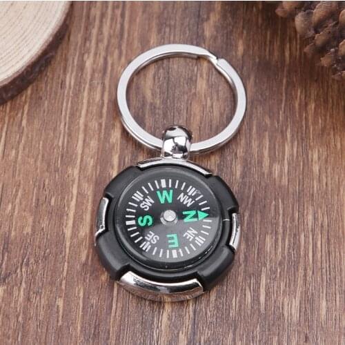 Outdoor Camping Hiking Mini Compass Navigator Portable Keychain Survival Tool 87HF