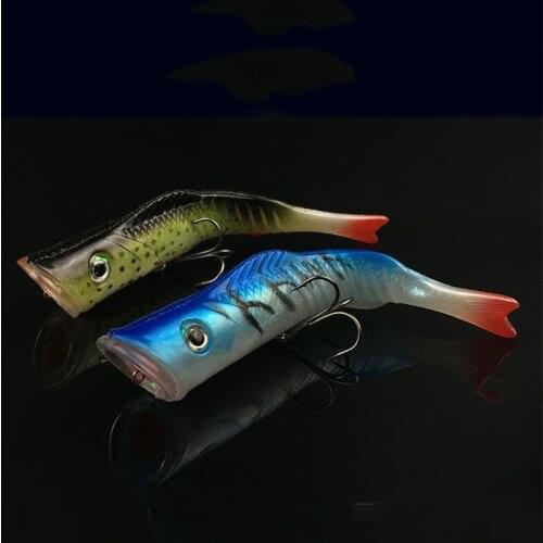 Multi-section soft-tail wave climbing 11.5cm 17g Bionic collision water-type wave climbing hard-wired soft tail lure
