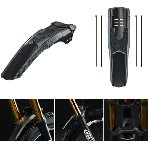 Extended MTB Road Bike Front Rear Universal Fender with Ties Mountain Bike Bicycle Wheel Mudguard Cycling Parts Accessories