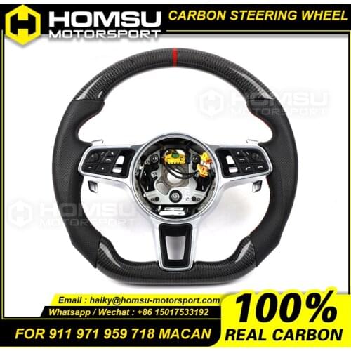 Custom acantar carbon fiber steering wheel For porsche 911 971 959 718 macan 9Y0 racing wheel convertible