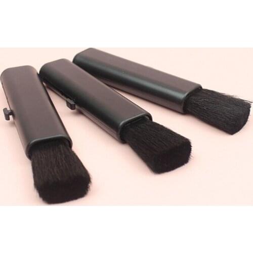 Y1AE Portable Computer Screen Camera Lens Cleaning Brush Dust Removal Brush Soft Plastic+Wool Small Retractable Brush