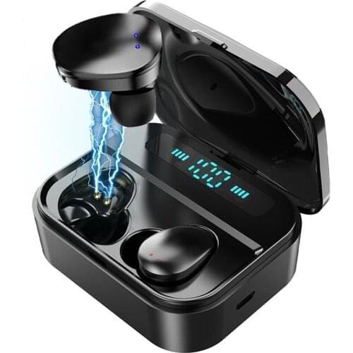 Bluetooth Earphone Stereo Sport True Wireless Earbuds Headset In-ear Headphones Waterproof Headphone for IPhone Xiaomi Huawei