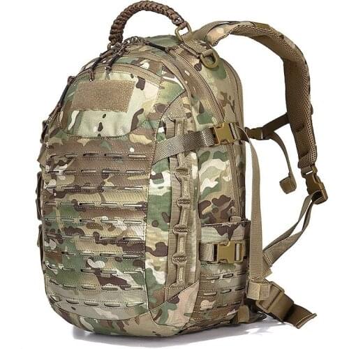 Multicam Camouflage 25L Military Tactical Assault Backpacks Army Molle Rucksack Hiking Camping Hunting Waterproof Bag