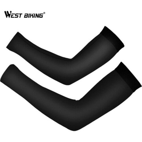WEST BIKING Cycling Arm Sleeves Quick Dry Sun Protection Breathable Elbow Arm Cover Hiking Sports Safety Men Women Arm Warmers