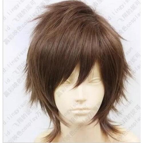 Zhao0790032178_+>Hot ! Blast Of Tempest Yoshino Takigawa Short Brown Cosplay wig