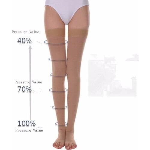 Womene Slimming Anti-fatigue Compression Varices Stockings Varicose Veins Mid-calf Length Medical Socks for Women Anti-embolism
