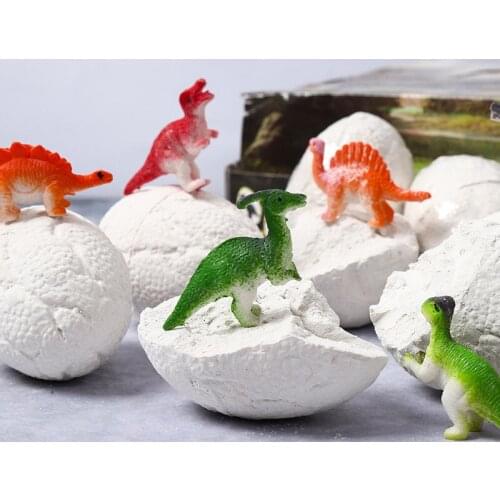 12PCS Dinosaur Eggs Toy Dinosaur Dig Eggs Dinosaur Fossils Toys Simulation Dinosaur Model Educational Toy Gifts For Kids
