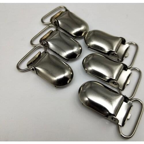 300 pcs/lot 20mm Metal Antique Bronze/Silver Tone Hook baby Dummy Pacifier Holder Clips Suspender Clip Soother clips for ribbon