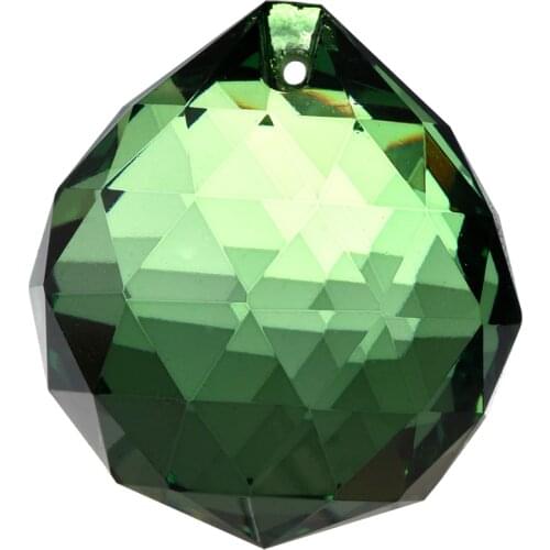 40mm Feng Shui Crystal ball - Green