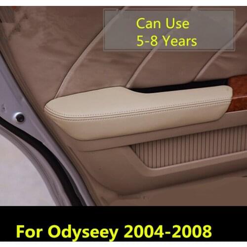 8PCS Microfibre Leather Decorated Interior Doors Panel + Armrest Cover For Honda Odyseey 2004 05 06 07 08 AAB016