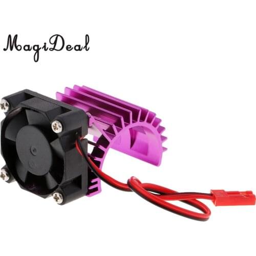 RC Car Accessories Aluminum Heat Sink with Cooling Fan for 24-28mm Size Brushless Motor and 370/380 Motor